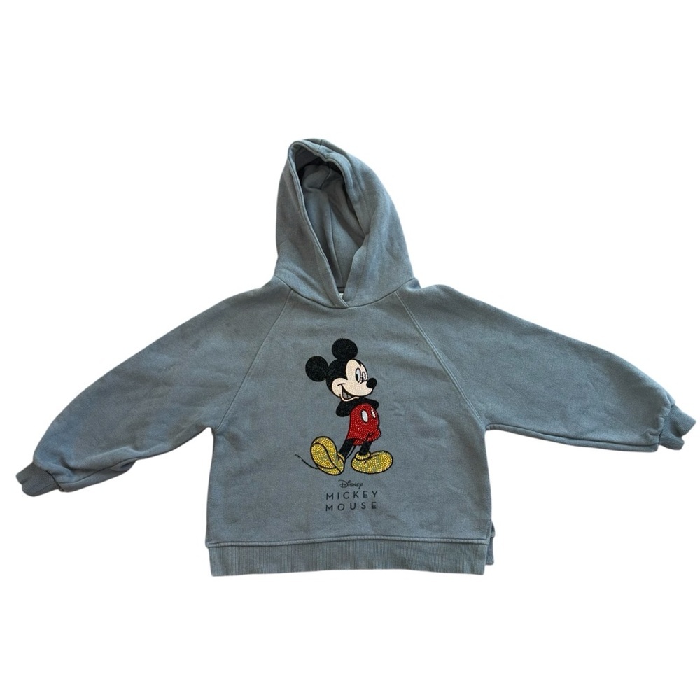 Zara Disney Jeweled Mickey Mouse Hoodie Size 9